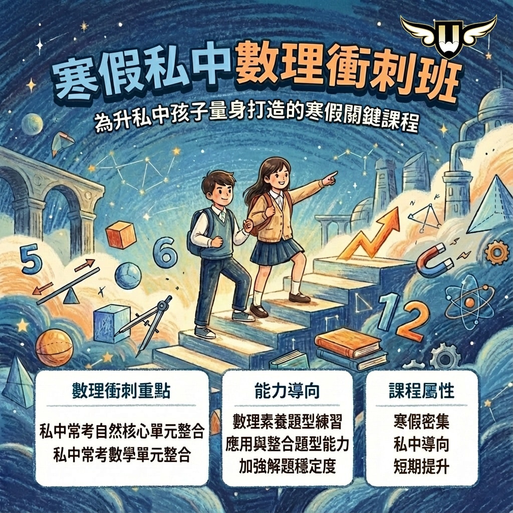 <松竹校>寒假私中衝刺關鍵期！